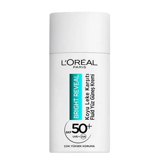 L'Oréal Paris Bright Reveal SPF 50+ Anti-Dark Spot Face Sunscreen - Lightweight, Non-Greasy, Daily UV Protection L'Oréal Paris Bright Reveal SPF 50+ Face Sunscreen Sunscreen for face, SPF 50+, Anti-dark spot, Niacinamide, Lightweight sunscreen, Non-greasy texture, Daily UV protection, Face care, Skin protection, Anti-aging, Dark spot reduction, Sensitive skin friendly, Cosmetic, Skincare routine, Dermatologist recommended, Beauty essentials