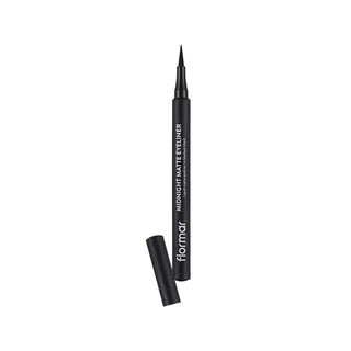 Flormar Midnight Matte Eyeliner Black 1ml - Precise, Long-Lasting Matte Finish Flormar Matte Black Eyeliner - Precise & Long-Lasting matte eyeliner, black eyeliner, Flormar eyeliner, long-lasting eyeliner, precise eyeliner, cosmetics, eye makeup, beauty products, makeup essentials, beauty enthusiasts, long-lasting makeup, matte finish, portable cosmetics