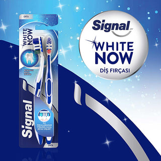 Signal White Now 1+1 Toothbrush - Comfortable Brushing, Teeth Whitening, Oral Care for a Brighter Smile Signal White Now Toothbrush - Comfortable Brushing & Whitening Signal White Now, Toothbrush, Teeth Whitening, Oral Care, Comfortable Brushing, Oral Hygiene, Fresh Breath, Plaque Removal, Whitening Toothbrush, Ergonomic Handle, Tongue Cleaner