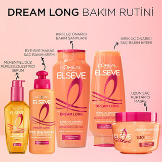 Loreal Paris Elseve Dream Long: Split End Repair & Hair Growth Keratin Shampoo for Long, Damaged Hair - 10.14 fl oz Loreal Elseve: Split End Repair Shampoo for Long Hair Growth split end repair shampoo, hair growth shampoo, keratin shampoo, long hair shampoo, damaged hair repair, Elseve Dream Long, hair breakage prevention, shampoo for split ends, hair repair shampoo for long hair, Loreal Paris shampoo, hair care, split ends, hair growth, keratin, long hair, damaged hair, hair breakage, shampoo, Loreal, rep