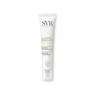 SVR Sebiaclear Krem SPF50+ Sunscreen Cream for Acne-Prone Skin - Matte Finish, Hydrating, 1.35 fl oz