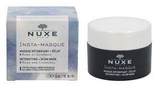 Nuxe Insta-Masque Detoxifying + Glow Mask 50ml - Detoxifying Face Mask with Charcoal & Rose Water for All Skin Types