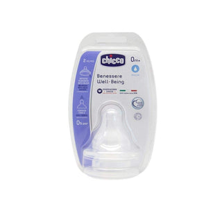 Chicco Baby Bottle Teat 2 Pack Silicone Normal Flow 0 Month+