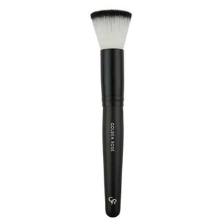 Golden Rose: Round Face Brush - Achieve Flawless, Even Foundation with Our Pro Makeup Brush! Golden Rose Round Face Brush - Flawless Foundation! Foundation brush, Makeup brush, Round foundation brush, Flat foundation brush, Liquid foundation brush, Powder foundation brush, Golden Rose brush, Face brush, Makeup blending brush, Cosmetic brush, Makeup enthusiasts, flawless foundation, smooth complexion, seamless blending, even distribution, streak-free application, natural-looking finish, wide brush head, make