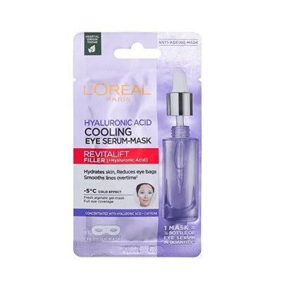L'Oréal Paris Dermo Revitalift Filler Under Eye Mask - Hydrating Anti-Aging Eye Care for Dark Circles and Wrinkles