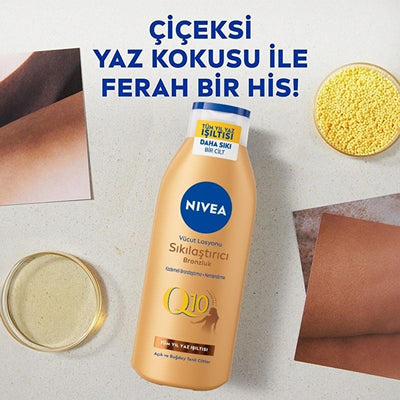 Nivea Nivea Q10 Firming & Tanning Body Lotion - Moisturizing, Sunless Tan, Firming Body Care for Fair to Medium Skin Ton
