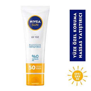 Nivea Sun SPF 50 Facial Sunscreen: High Protection, Moisturizing, Non-Greasy - Sensitive Skin Formula, UVA/UVB Defense - 1.69 fl oz Nivea Sun SPF 50: Facial Sunscreen for Sensitive Skin Nivea Sunscreen, Facial Sunscreen SPF 50, Sunscreen for Sensitive Skin, Moisturizing Face Sunscreen, Non-Greasy Sunscreen for Face, High SPF Sunscreen, Sun protection for face, Daily facial sunscreen, Sunscreen for sun allergies, SPF 50 face cream, sunscreen, face cream, sun protection, sensitive skin, UVA protection, UVB pr