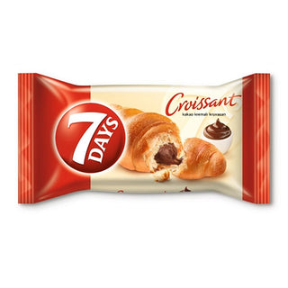 7 Days Chocolate Cream Filled Croissant - Convenient Breakfast Snack, 60g 7 Days Chocolate Croissant - Convenient Breakfast Chocolate filled croissant, Kakao Kremalı Kruvasan, 7 Days pastry, Convenient breakfast snack, Chocolate pastry, Breakfast on-the-go, Sweet treats, Pastry lovers, Chocolate cravings, Easy snack, Pre-packaged pastry