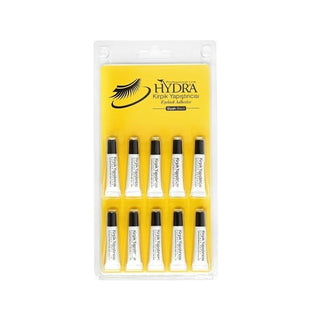 Hydra Eyelash Glue - Black, 10 x 1g - Reliable False Eyelash Adhesive for Professionals & Beauty Enthusiasts Hydra Black Eyelash Glue - 10 x 1g eyelash glue, false eyelash adhesive, black eyelash glue, individual eyelash glue packets, hydra kirpik yapıştırıcı, beauty products, cosmetics, eyelash beauty, makeup adhesive, professional makeup supplies
