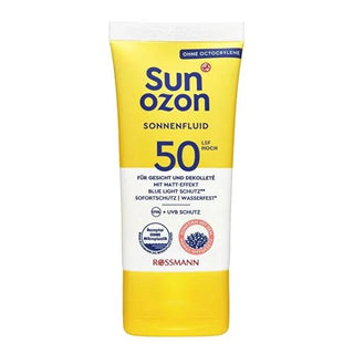 Sunozon 50 SPF Anti-Aging Sunscreen Face Cream - Waterproof, UVA & UVB Protection Sunozon 50 SPF Sunscreen Face Cream - Anti-Aging & Waterproof sunscreen face cream, 50 SPF sunscreen, anti-aging sunscreen, water-resistant sunscreen, UVA and UVB protection, sensitive skin care, Dragosine, blue light protection, eco-friendly packaging, outdoor protection, skin care, cosmetics, sun protection, face cream, water-resistant, anti-aging benefits