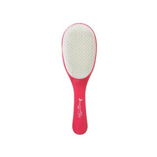 nascita three-dimensional hair brush in pink, close-up of the pink three-dimensional hair brush Nascita Three-Dimensional Hair Brush - Pink 32 Nascita Three-Dimensional Hair Brush - Pink 32 nascita, hair-brush, three-dimensional, styling-tool, pink-brush, home-users, hair-stylists, salon-quality, detangling, ai-generated