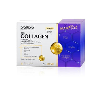 Day2Day Collagen Supplement with Magnesium - Halal Certified, Gluten-Free, 30 Sachets Day2Day Collagen Mag Plus - 30 Sachets, Halal Certified collagen supplement, dietary supplement, anti-aging, skin health, halal collagen, gluten-free supplement, sachet format supplement, health and wellness, beauty supplements, healthy skin, hair and nail care