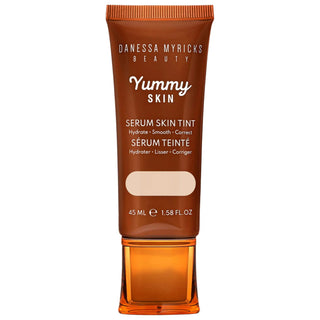 Yummy Skin Soothing Serum Skin Tint Foundation with Peptides + Ceramides - Vegan, Cruelty-Free, Light Coverage Makeup Yummy Skin Tinted Serum Foundation - Vegan & Cruelty-Free tinted serum, skin tint foundation, vegan collagen peptides, ceramides, squalane, cruelty-free cosmetics, light coverage makeup, skincare makeup, natural makeup, dewy finish, liquid foundation, vegan-friendly, gluten-free, paraben-free, phthalate-free, mineral oil-free, everyday makeup, beauty and skincare, cosmetics for sensitive ski