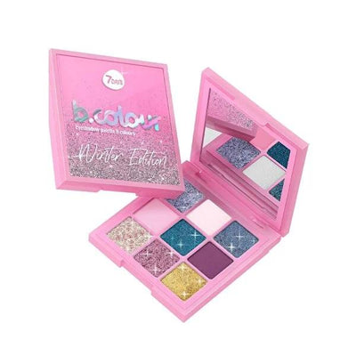 7Days B.Colour Magic and Fancy Winter Edition Eyeshadow Palette: Vegan, Highly Pigmented, 24H Lasting Shimmer & Matte Ey