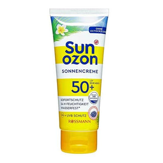 Sunozon SPF 50+ Vegan Sunscreen - Moisturizing Sun Cream with UVA/UVB Protection, 3.38 fl oz Sunozon SPF 50+ Vegan Sunscreen - Best Moisturizing Sun Cream SPF 50+ sunscreen, moisturizing sun cream, vegan sunscreen, microplastic-free sun protection, dermatologically tested sunscreen, eco-friendly sun care, sun protection, skincare, outdoor activities, daily sun care, hydration, UVA protection, UVB protection, sunburn prevention, skin cancer prevention, premature aging prevention, ethical skincare, environmen