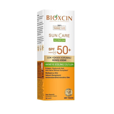 Bioxcin Sun Care Acnium GŸne_ Kremi SPF50+ Sunscreen for Acne-Prone Skin - High Protection, 50ml