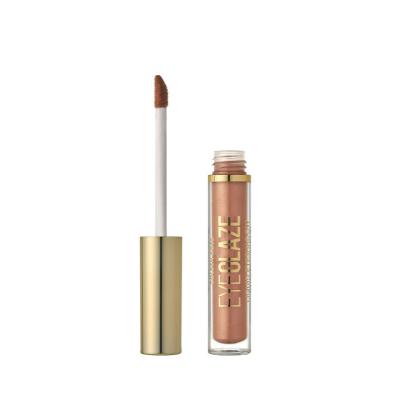 Golden Rose Eye Glaze Liquid Eyeshadow: Rose Gold Shimmer, Easy Application - Luminous Liquid Eye Makeup
