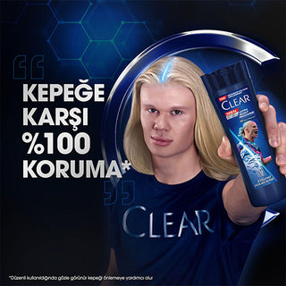 Clear Men Erling Haaland Lemon Shampoo: 48-Hour Dandruff Protection for Oily Scalp - Scalp Recharge & Refreshing Sensation Clear Men Erling Haaland Shampoo: Dandruff Protection & Oily Scalp Clear Men shampoo, anti-dandruff shampoo, men's shampoo, scalp recharge shampoo, lemon shampoo, Erling Haaland shampoo, shampoo for oily scalp, 48 hour dandruff protection, hair care, men's grooming, scalp health, dandruff control, refreshing shampoo, invigorating shampoo, hair cleanser, lemon extract, menthol, piroctone