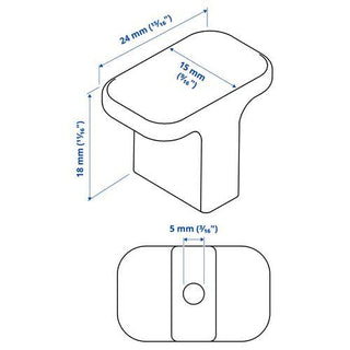 anthracite-knob-set-of-2, modern-kitchen-knob Ikea Anthracite Knob - 15mm Set of 2 Ikea Anthracite Knob - 15mm Set of 2 knob, anthracite, home-decor, kitchen, ikea, modern, easy-grip, furniture, interior-design, ai-generated