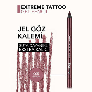 Flormar Extreme Tattoo Very Berry Gel Eyeliner Pencil: Waterproof, Smudge-Proof, & Long-Lasting Intense Purple Eye Definition Flormar Very Berry Eyeliner: Waterproof, Smudge-Proof, Long-Lasting waterproof eyeliner, smudge proof eyeliner, gel eyeliner pencil, long lasting eyeliner, intense pigment eyeliner, Flormar eyeliner, eye makeup, kajal eyeliner, Very Berry eyeliner, purple eyeliner, eyeliner, eye pencil, makeup, beauty, cosmetics, smudge-proof, waterproof, long-lasting, intense color, eye definition, 
