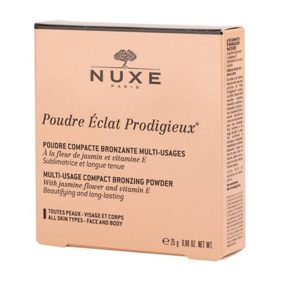 Nuxe Poudre Eclat Prodigieux: Natural Bronzing Powder for a Healthy Glow | Vitamin E & Non-Comedogenic Bronzer