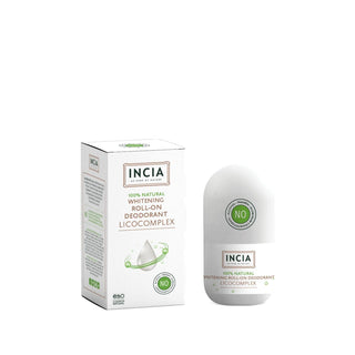 INCIA Natural Whitening Roll-On Deodorant 50ml - Effective, Natural Odor Protection & Whitening INCIA Natural Whitening Roll-On Deodorant - Natural Odor Protection natural deodorant, whitening deodorant, roll-on deodorant, underarm whitening, natural personal care, personal care, deodorant, natural ingredients, skin whitening, hyperpigmentation, sensitive skin, odor protection
