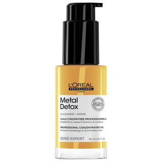 Metal Detox: Anti-Breakage Hair Oil - Strengthens, Adds Shine, Reduces Frizz & Protects Color | Metal Detox Hair Oil Metal Detox Hair Oil: Anti-Breakage, Shine & Color Protection metal detox hair oil, anti-breakage hair oil, frizz control hair oil, shine enhancing hair oil, heat protectant hair oil, color protection hair oil, hair oil for hard water, glicoamine hair treatment, hair detox, hair strengthening oil, hair oil, hair treatment, metal buildup, hair breakage, hair frizz, hair shine, heat protection,