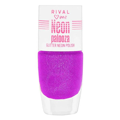 Rival Loves Me Neon Palooza Oje Glitter Neon No.03 8 ml Glitter Nail Polish - Vibrant Neon Nail Color for Bold Nail Art
