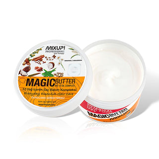 Mixup Magic Butter Leave-In Hair Care Cream: Vegan Formula for Shine, Strength & UV Protection - 8.45 fl oz Mixup Magic Butter: Vegan Leave-In Hair Cream - Shine & Protect leave in hair cream, vegan hair care, cruelty free hair products, hair strengthening cream, UV protection hair cream, hair oil blend, hair repair cream, Mixup Magic Butter, hair shine enhancer, hair breakage protection, Hair Care Cream, leave-in conditioner, natural hair care, sun protection, hair nourishment, hair repair, healthy hair, d