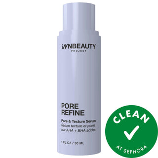 Pore Refine: Pore Shrinking & Texture Smoothing AHA BHA Serum | Visibly Reduce Pores, Smooth Skin, Clinically Proven - Vegan & Cruelty-Free Pore Refine Serum: Shrink Pores & Smooth Skin | AHA/BHA Texture Pore shrinking serum, Pore refining serum, Texture smoothing serum, AHA BHA serum, Glycolic acid serum, Lactic acid serum, Willow bark extract serum, Vegan pore serum, Cruelty-free skincare, Non-comedogenic serum, Face serum, Skincare, Pore treatment, Acne treatment, Blemish control, Oily skin serum, Combin