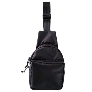 eklips black crossbody bag front view, eklips black crossbody bag side view, man using eklips black crossbody bag, woman carrying eklips black crossbody bag, eklips black crossbody bag with zipper pockets Eklips Black Crossbody Bag - Unisex Design for Comfort | 18x33x7 cm Eklips Black Crossbody Bag for All Genders eklips, crossbody-bag, unisex-bag, black-bag, fashion-accessory, students-bag, commuter-bag, lightweight-bag, durable-material, ai-generated