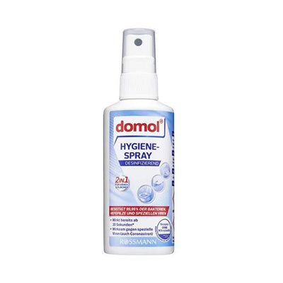 Domol Portable Antibacterial Surface Cleaning Spray - Travel-Sized 3.38 fl oz, Compact Hygiene Solution for On-the-Go