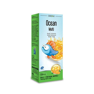 Ocean Multi Multivitamin Multimineral Balõk Ya_õ - Multivitamin for Children with Omega-3 Fish Oil - 5.07 fl oz