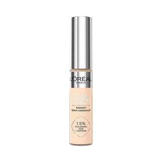 L'Oréal Paris True Match Radiant Serum Concealer - Dark Circle Concealer for Under-Eye Imperfections L'Oréal Paris True Match Radiant Serum Concealer - Conceal & Brighten Concealer, Under-eye concealer, Serum concealer, Dark circle concealer, Lightweight concealer, Makeup, Cosmetics, Skincare, Beauty Products, L'Oréal Paris, True Match, Radiant Serum Concealer, Hyaluronik Asit, Kafein Kompleksi, Anti-aging, Brightening, Even-toned skin