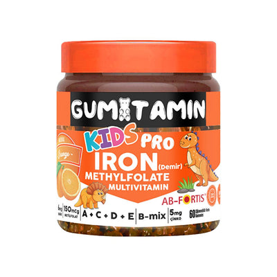 Gumitamin Kids Pro: Delicious Children's Multivitamin Gummies with Natural Orange Flavor - Boost Immunity, Support Growt