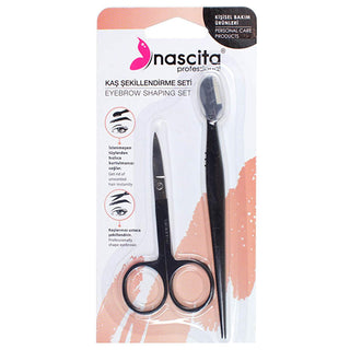 Nascita Eyebrow Grooming Set - Professional Eyebrow Razor & Scissors for Precise Grooming at Home Nascita Eyebrow Grooming Set - Razor & Scissors eyebrow grooming set, eyebrow razor, eyebrow scissors, personal grooming tools, beauty maintenance kit, professional grooming, at-home grooming, beauty tools, grooming essentials, Nascita