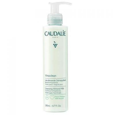 Caudalie Vinoclean: Gentle Almond Oil Makeup Removing & Facial Cleansing Milk - Soothes Sensitive Skin, Natural, Non-Com