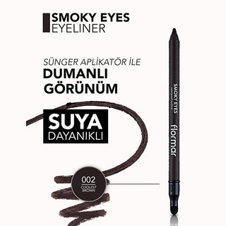 Flormar Coolest Brown Smoky Eyes Waterproof Eyeliner Pencil: Smudge-Proof, Long-Lasting Matte Brown Eyeliner for Effortless Smoky Eyes Flormar Brown Smoky Eye Pencil: Waterproof, Smudge-Proof Eyeliner smoky eye pencil, waterproof eyeliner, smudge proof eyeliner, brown eyeliner, matte eyeliner, long lasting eyeliner, eyeliner for smoky eyes, Flormar eyeliner, cotton oil eyeliner, eyeliner, eye makeup, smudge-proof, long-lasting, easy application, makeup, cosmetics, beauty, Coolest Brown, water-resistant, cot