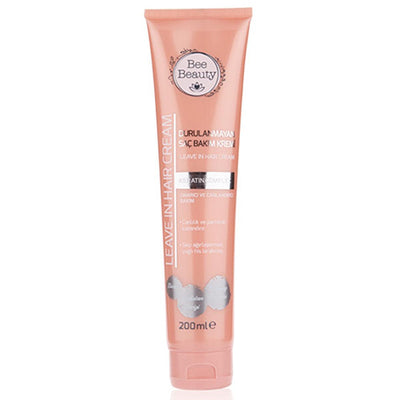 Bee Beauty Leave-In Hair Conditioner: Repair, Moisturize & Strengthen - Keratin, Biotin, Coconut Oil - Frizz Control & D