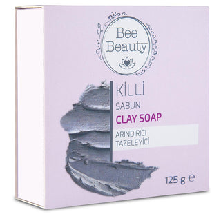 Bee Beauty Natural Clay Soap for Blackhead Removal, Paraben-Free & Caustic Soda-Free, Nourishing Skin Care - 125g Bee Beauty Clay Soap for Blackhead Removal - Natural & Chemical-Free natural clay soap, blackhead removal soap, paraben-free soap, caustic soda-free soap, skin nourishing soap, natural skincare, sensitive skin care, chemical-free skincare, skincare routine, blackhead solution, nourishing soap, gentle soap