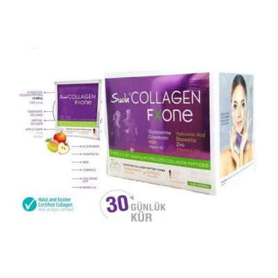 Suda Collagen FX One - Powerful 10,000mg Collagen Peptides Supplement for Joint & Tendon Health - Halal Certified, Apple