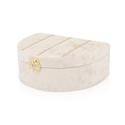 Eklips Velvet Keepsake Box: Elegant Decorative Storage Chest for Bridal & Wedding Treasures - Satin Lined