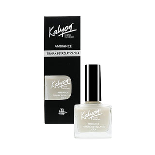 Kalyon Nail Whitening Polish: Brighten & Cover Yellow Nails, Instant Whitening Effect, Tırnak Beyazlatıcı Cila Kalyon Nail Whitening Polish: Brighten Yellow Nails Fast nail whitening polish, nail brightener, yellow nail treatment, nail discoloration cover, nail polish for yellow nails, whitening nail coat, brightening nail polish, tırnak beyazlatıcı cila, nail care polish, nail appearance enhancer, nail polish, nail care, nail treatment, yellow nails, nail discoloration, whitening, brightening, beauty, cosm