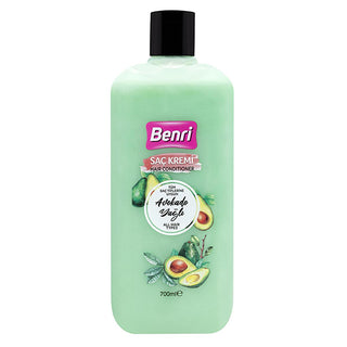 Benri Avocado Hair Conditioner: Moisturizing, Shine Enhancing, Detangling - Natural Hair Care for Soft & Manageable Hair (23.67 fl oz) Benri Avocado Hair Conditioner: Shine, Softness, & Moisture Avocado hair conditioner, Hair conditioner, Moisturizing hair conditioner, Shine enhancing conditioner, Benri Avocado Hair Conditioner, 700 ml hair conditioner, Detangling hair conditioner, Natural hair conditioner, avocado oil, hair care, moisturizing, detangling, shine, softness, manageability, dry hair, damaged h