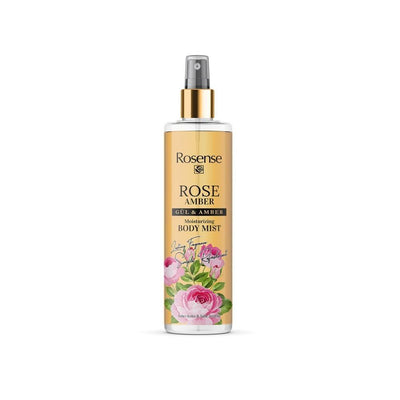 Rosense Body Mist 200ml - Long-Lasting Rose & Amber Fragrance for All Skin Types