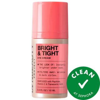 Bright & Tight: Dark Circle Firming Eye Cream with Vitamin C & Peptides - Reduce Wrinkles, Brighten & Firm Under Eyes Bright & Tight Eye Cream: Reduce Dark Circles & Wrinkles dark circle eye cream, vitamin c eye cream, peptide eye cream, brightening eye cream, anti-wrinkle eye cream, eye cream for dark circles and wrinkles, vegan eye cream, cruelty-free eye cream, firming eye cream, tranexamic acid eye cream, eye cream, dark circles, wrinkles, fine lines, skin firmness, skin elasticity, under-eye bags, caff