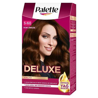 Palette Deluxe Warm Chocolate Hair Dye - Nourishing, Long-Lasting Color - 5-60 Palette Deluxe Warm Chocolate Hair Dye - 5-60 | Nourishing & Long-Lasting hair dye, warm chocolate hair color, nourishing hair color, long-lasting hair dye, hair coloring with care, Palette Deluxe, hair care, beauty products, cosmetic dye, chocolate brown hair dye, nourishing hair dye, long-lasting hair color