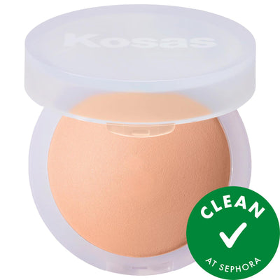 Cloud Set Talc-Free Vegan Setting Powder: Smooths Skin, Reduces Shine, Brightens Complexion - Natural Finish, Sensitive 
