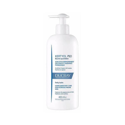 Ducray Kertyol PSO: Daily Moisturizing Balm 400ml - Intense Dry Skin Relief, Anti-Itch, Non-Greasy Hydration