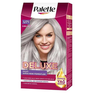 Palette Deluxe Hair Dye - Elmas Grisi (Diamond Gray) with Marula Oil - Nourishing, Long-Lasting Color Palette Deluxe Hair Dye - Nourishing & Long-Lasting hair dye, nourishing hair color, long-lasting hair color, Marula Oil hair care, Palette Deluxe hair dye, Elmas Grisi, Diamond Gray hair color, hair coloring, hair care, beauty products, cosmetics
